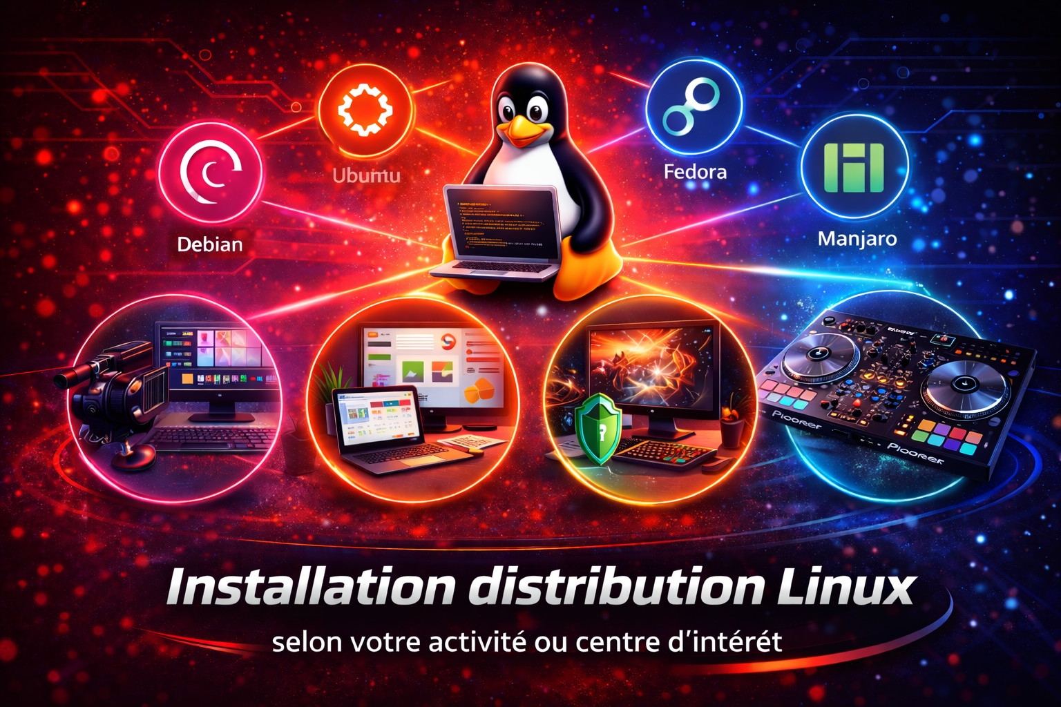 Installation distribution Linux selon votre activité ou centre d'intérêt